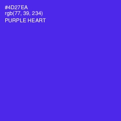 #4D27EA - Purple Heart Color Image